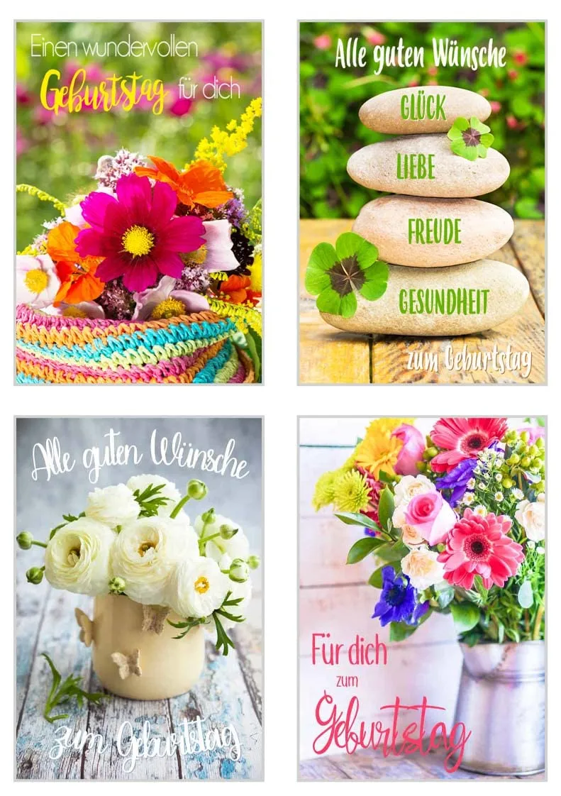 Edition Seidel SW02 Set 3 verjaardagskaarten set 20 met envelop