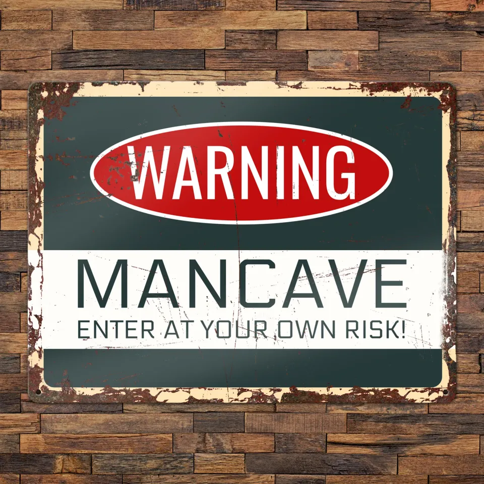 Gozi Warning metalen bord 40x30cm persoonlijk