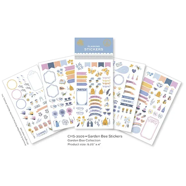 Sellers Publishing Garden Bee planner stickers 540 stuks bloemen