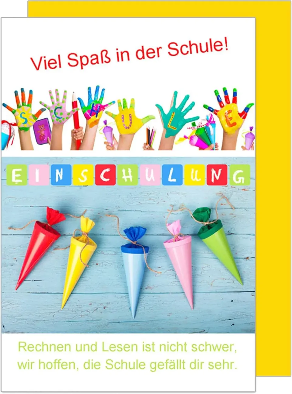 Edition Seidel Premium ES118 wenskaart eerste schooldag