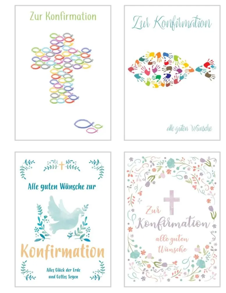 Edition Seidel 22365 belijdeniskaarten 12 stuks met envelop