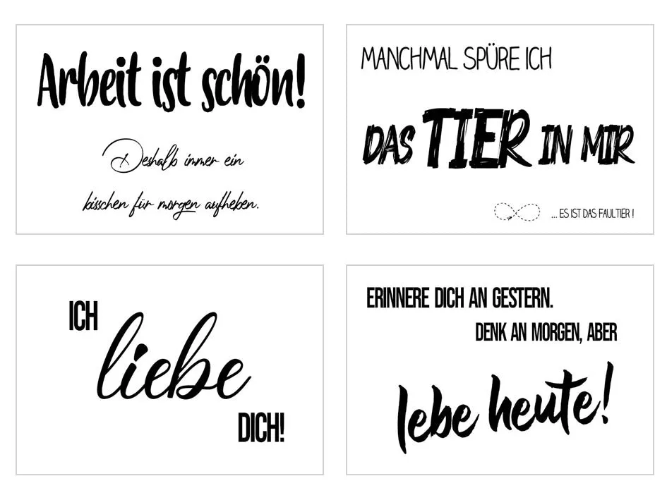 Edition Seidel 20553 postkaarten leven spreuk set 25 stuks