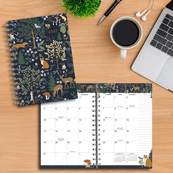 Sellers Publishing Woodland Friends 2027 weekplanner 16 maanden