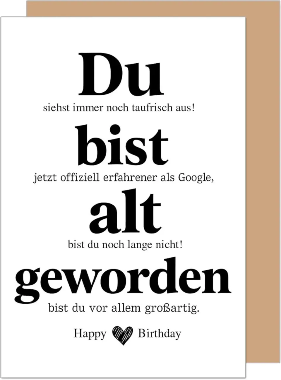 Edition Seidel G3808 verjaardagskaart met envelop humor