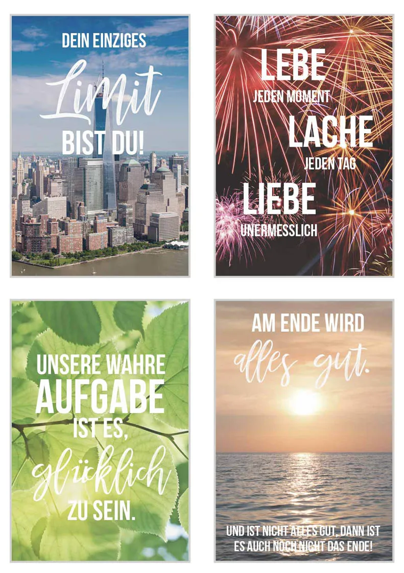 Edition Seidel Leben & Momente 20056 postkaarten set 20 spreuk