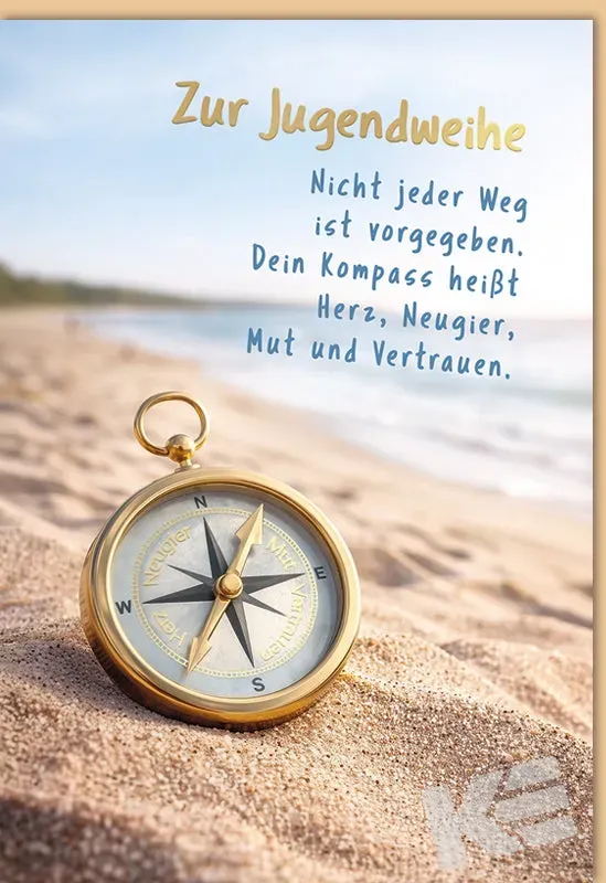 Kurt Eulzer 17-1077 jeugdwijding kaart kompas per stuk