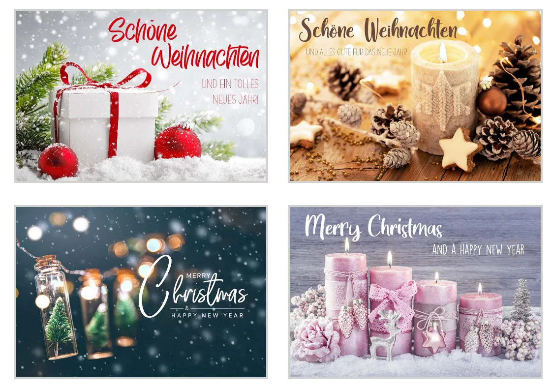 Edition Seidel Premium kerstkaarten 21110 set 20 met envelop zonder tekst