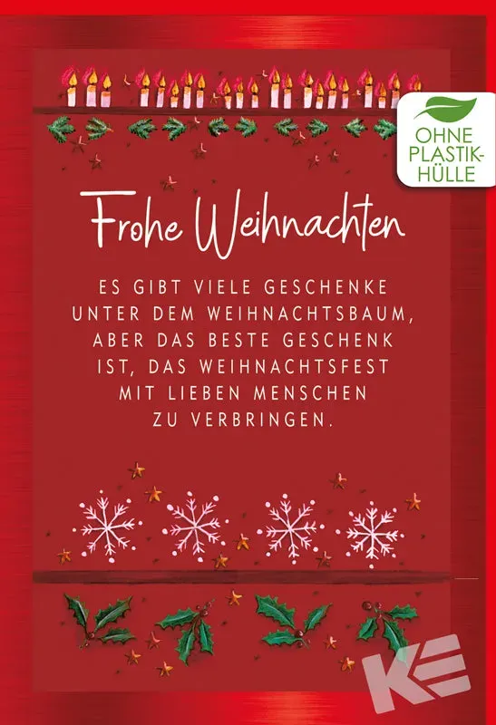 Kurt Eulzer 22-1630 kerstkaart sneeuwkristallen met envelop
