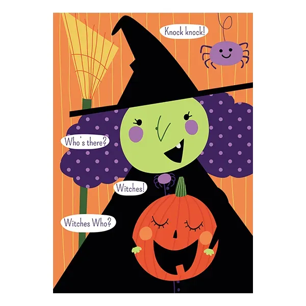Sellers Publishing Halloween HL3445A kaarten 3 stuks heksen