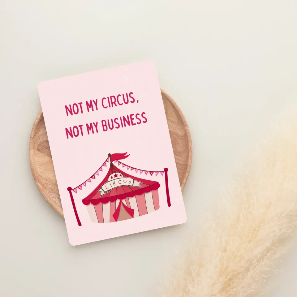 Lilly Braun Circus 5114 ansichtkaart kleurrijk motief