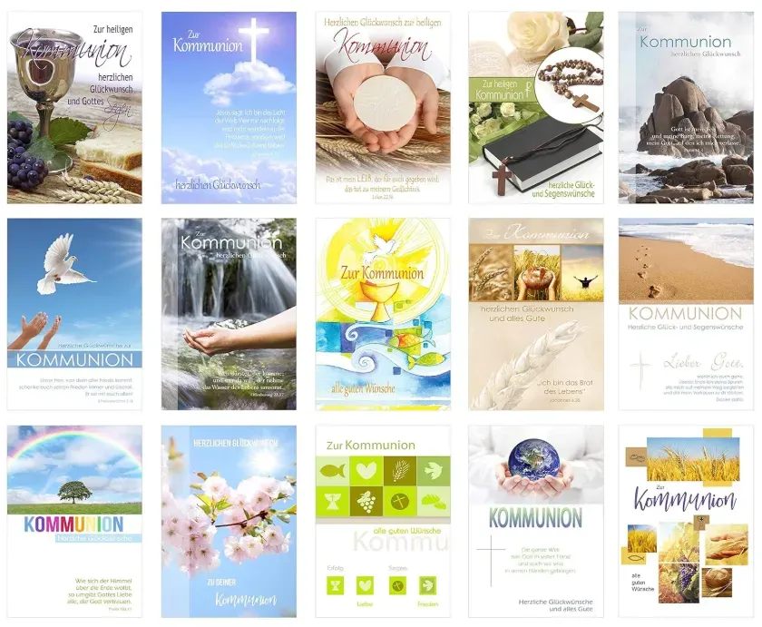 Edition Seidel 20217 communiekaarten set 30 stuks met envelop
