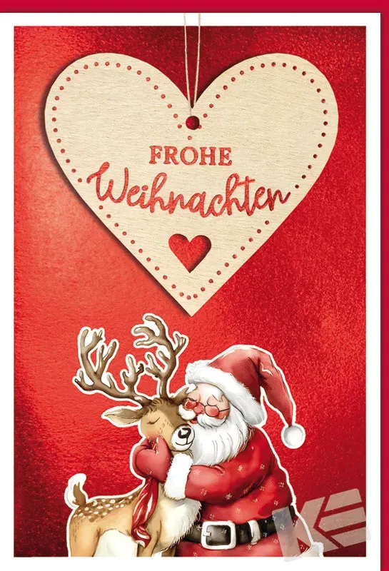 Kurt Eulzer Christmas à la Carte 22-0020 kerstkaart hout