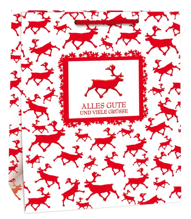 Kurt Eulzer 06-0466 geschenkdoosjes rendier 10 stuks 16x16 cm
