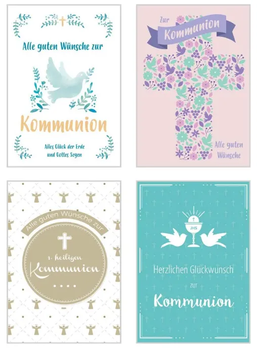 Edition Seidel Premium 20514 communiekaarten set 24 mix
