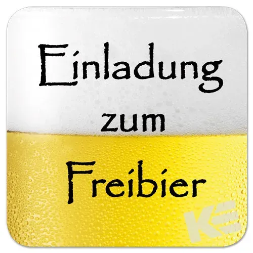 Kurt Eulzer 03-70043 bierviltjes freibier 10 stuks