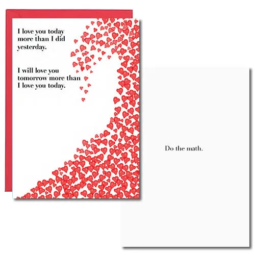 Sellers Publishing Valentine's Day V3539S valentijnskaart wiskunde