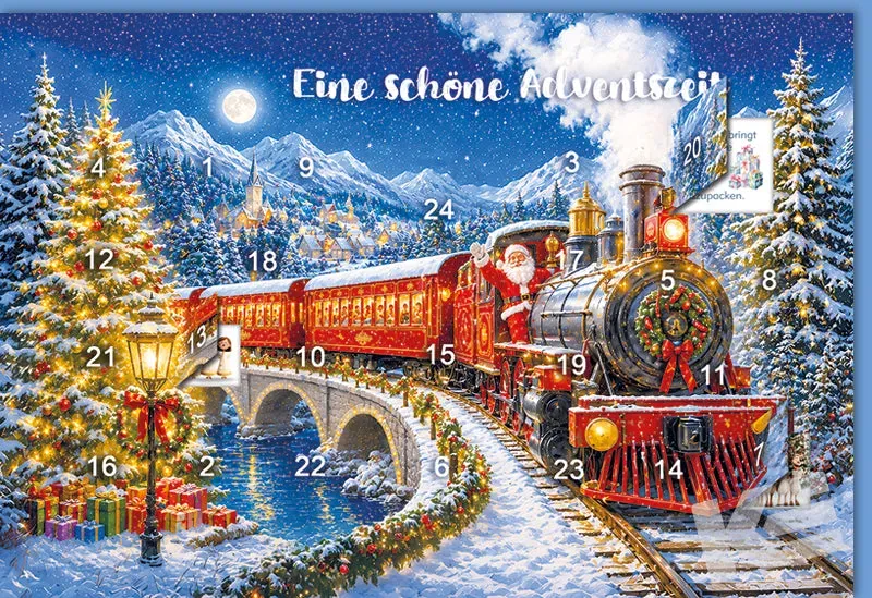 Kurt Eulzer 21-1030 adventskalender kaart 24 vakjes