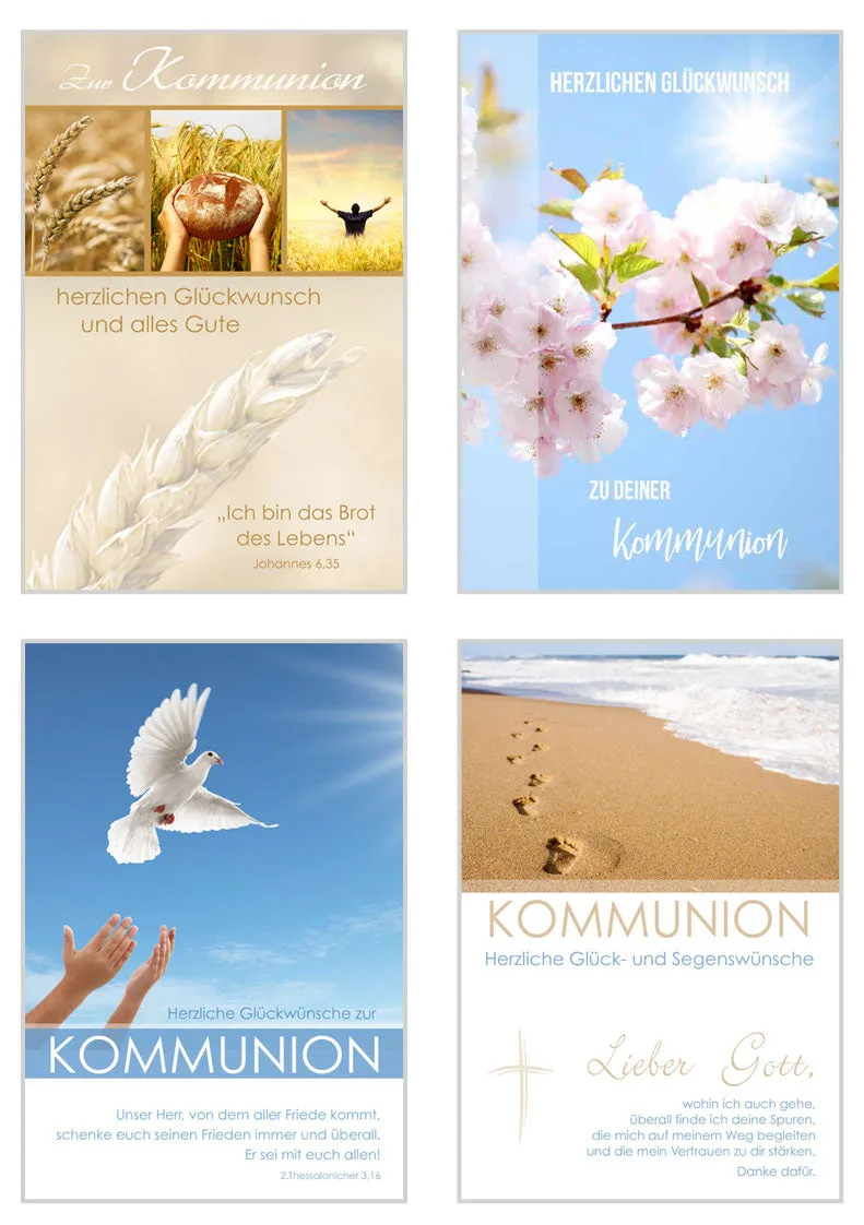Edition Seidel communiekaarten 20173 set 24 stuks mix