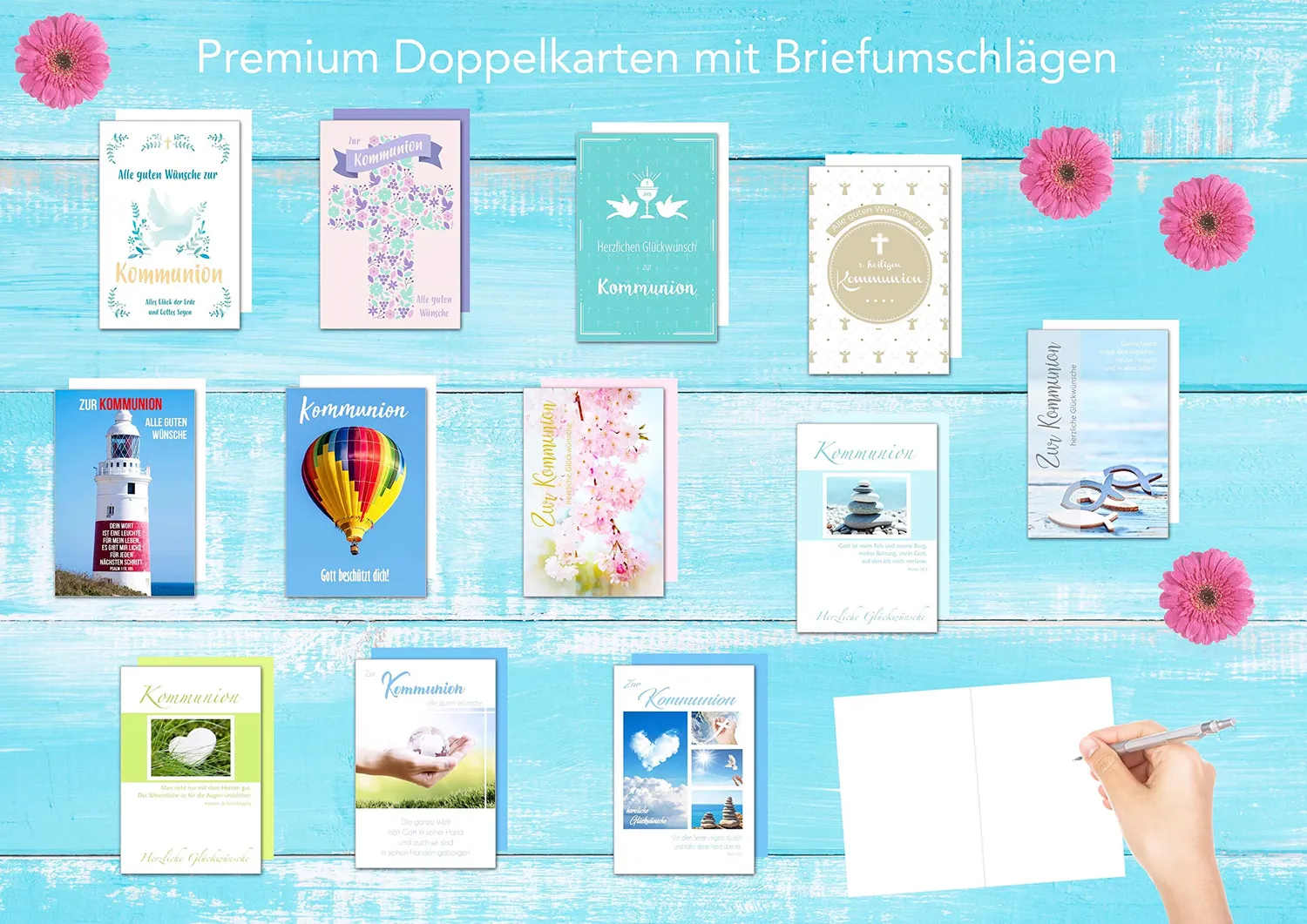 Edition Seidel 20515 communiekaarten set 12 stuks premium