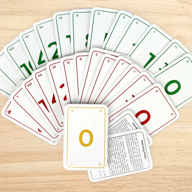 Gozi Planning Poker kaarten 54 stuks bridgeformaat