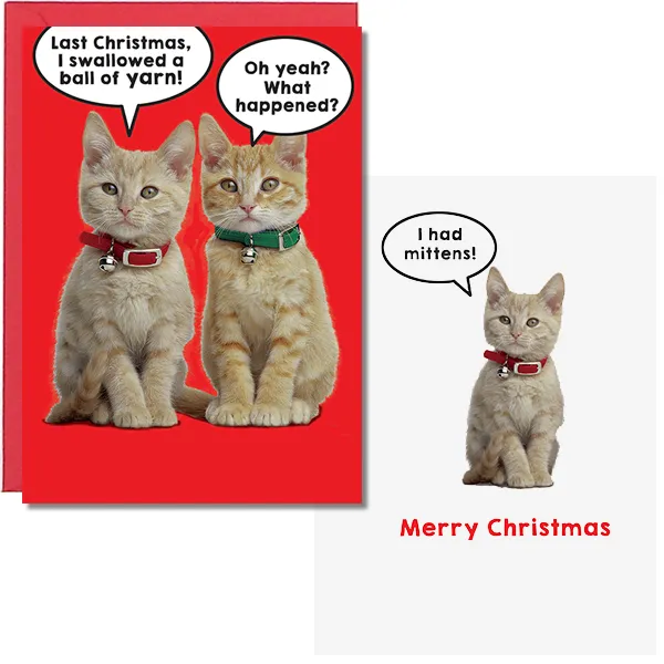 Sellers Publishing Christmas Humor C7932A kerstkaart 6 stuks grappig