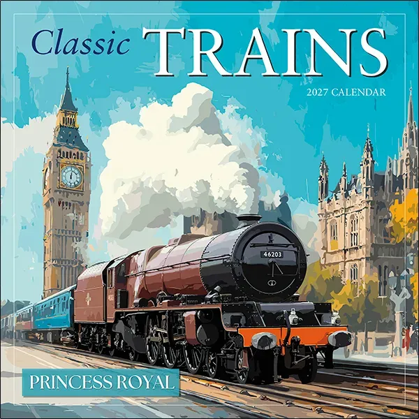 Sellers Publishing Classic Trains wandkalender 2027