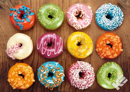 Kurt Eulzer 30-2331 Donuts 3D-kaart gebak glazuur
