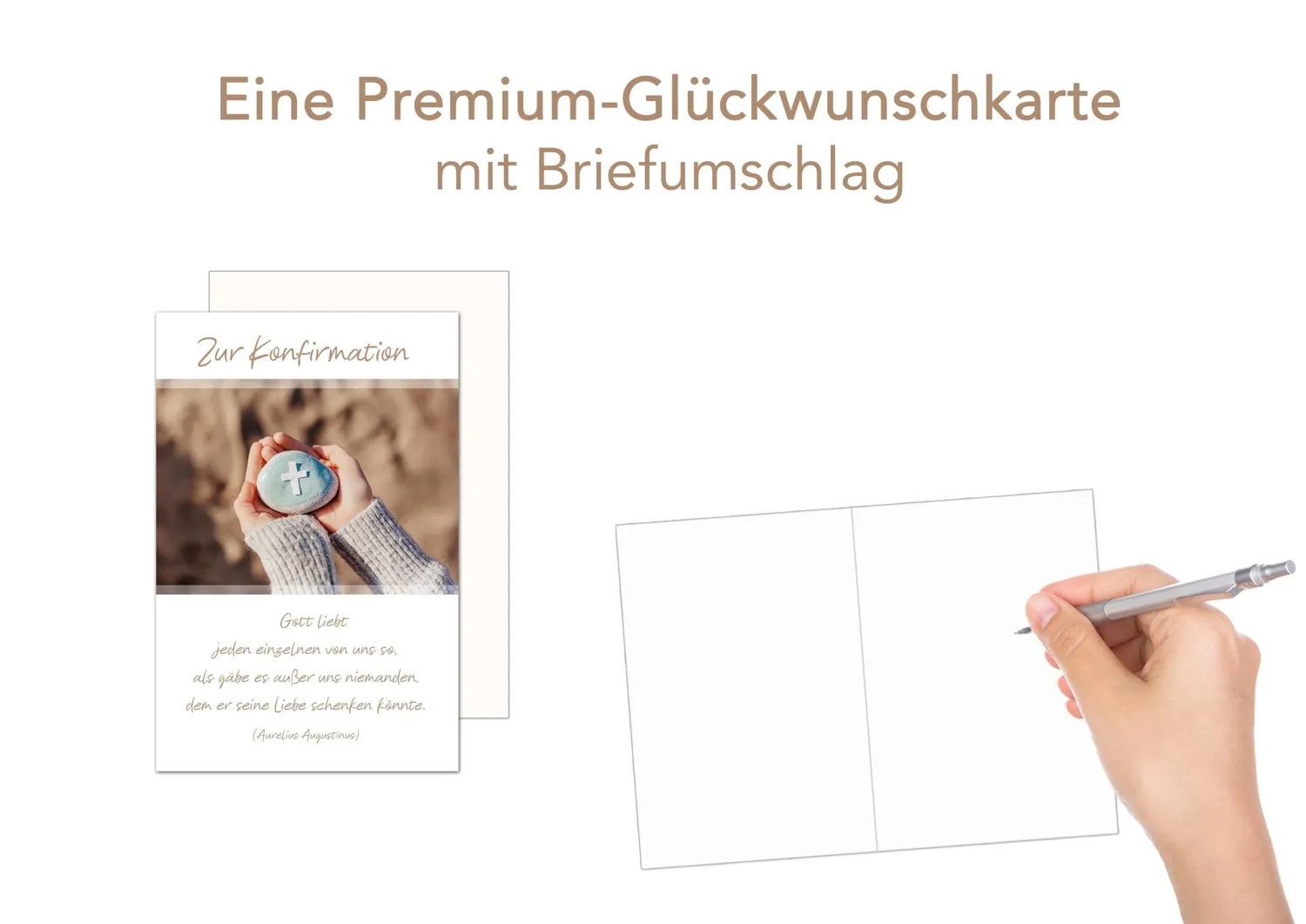 Edition Seidel KF311a confirmatiekaart met envelop kruis