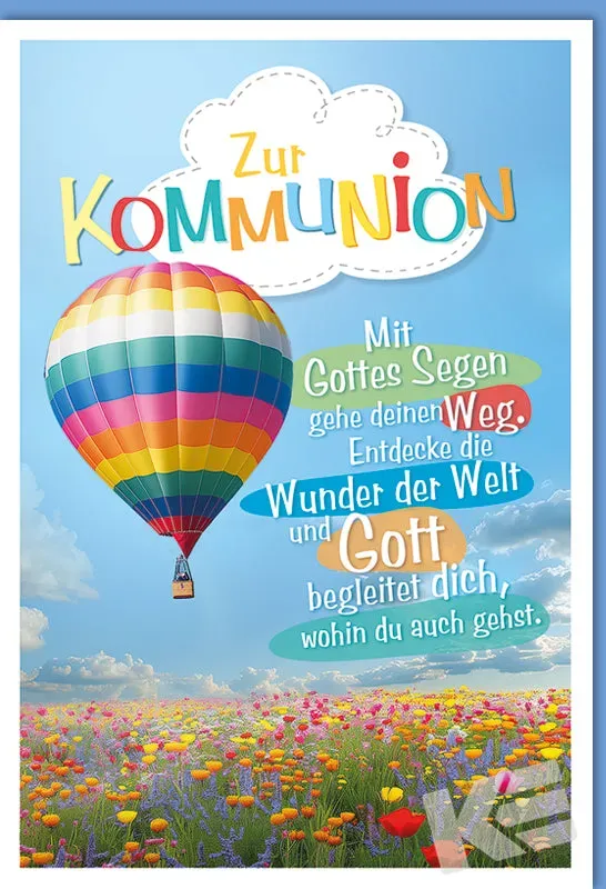 Kurt Eulzer 12-1081 Communiekaart Ballonnen per stuk
