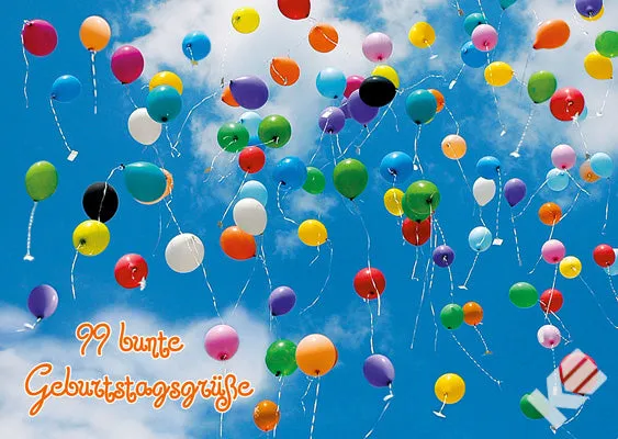 Kurt Eulzer 30-2339 wenskaarten ballon lucht 10 stuks