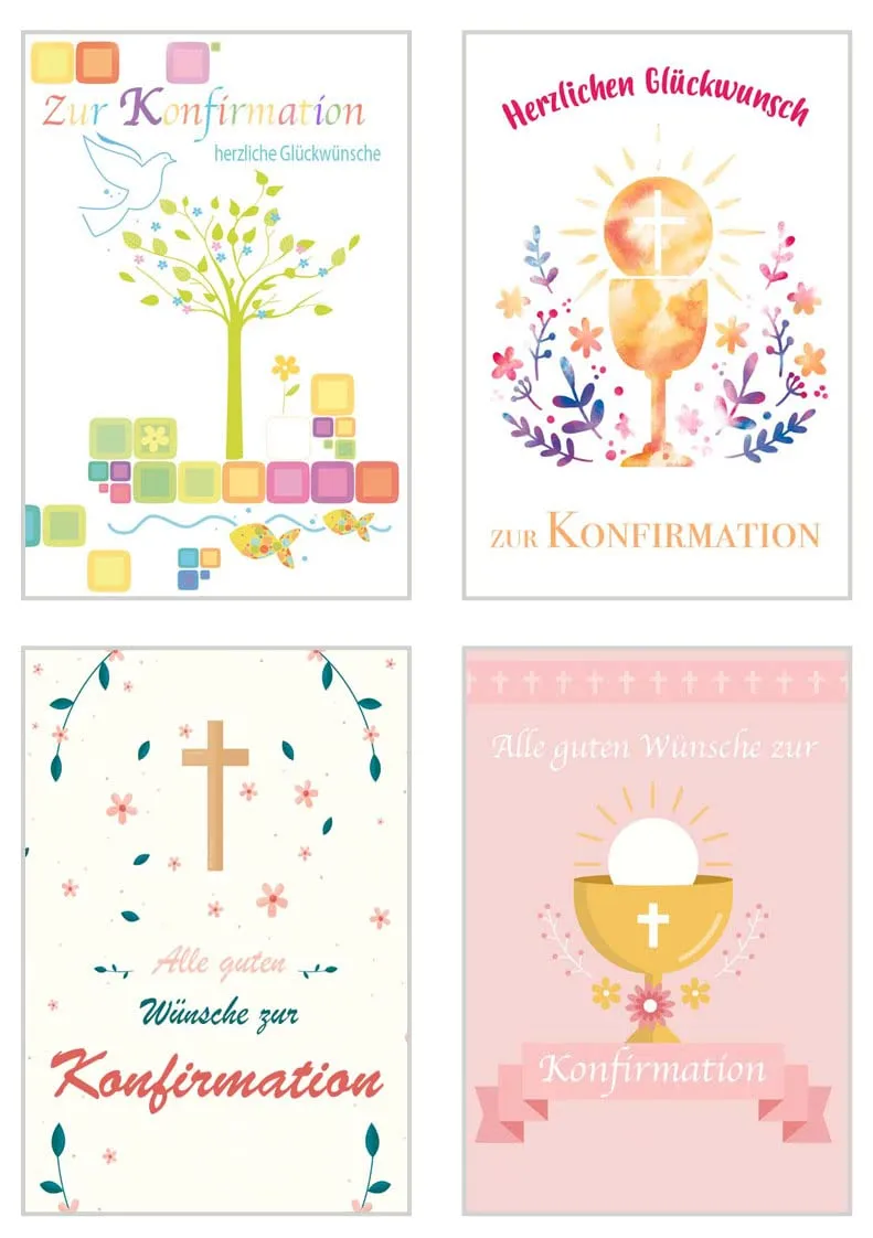 Edition Seidel 21259 confirmatiekaarten met envelop set 20 stuks