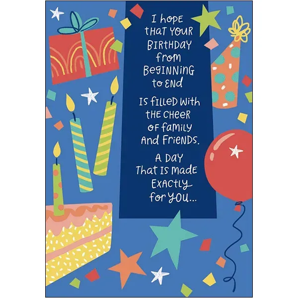 Sellers Publishing Birthday B12453A verjaardagskaart 6 stuks feestelijk