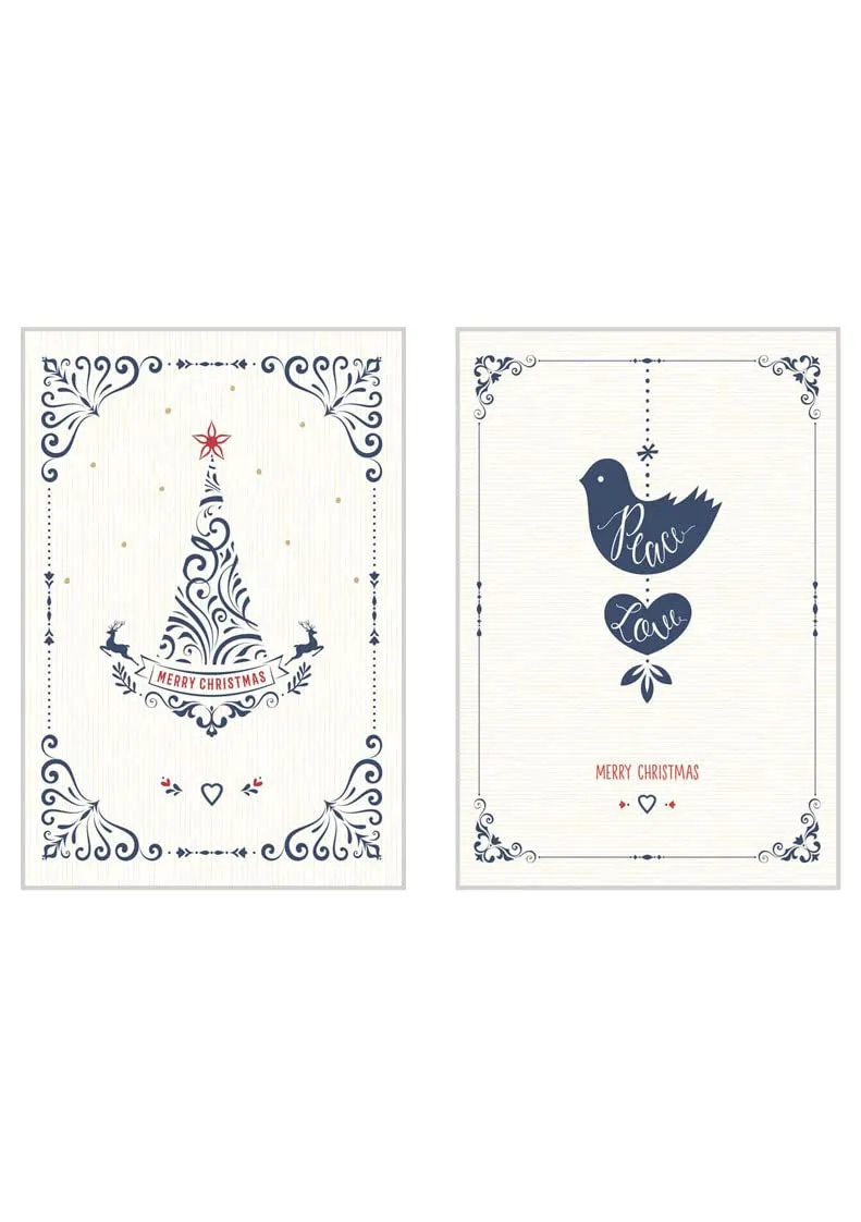 Edition Seidel 21782 kerstkaarten 6 stuks met envelop luxe