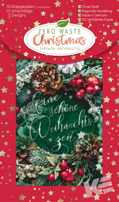 Kurt Eulzer Zero Waste Christmas kerstkaarten box 10 stuks