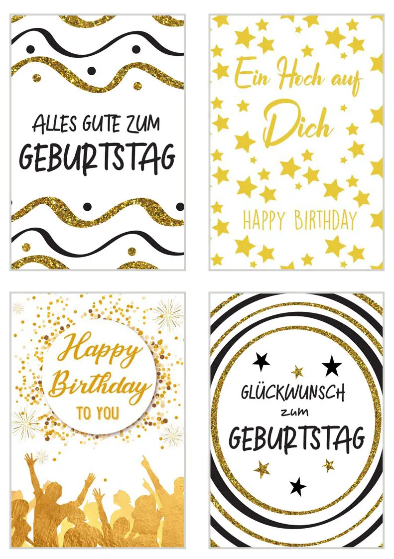 Edition Seidel 20537 verjaardagskaarten 12 stuks met envelop