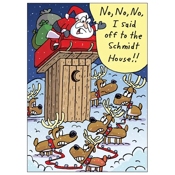Sellers Publishing Christmas Humor C7462A kerstkaart Schmidt House
