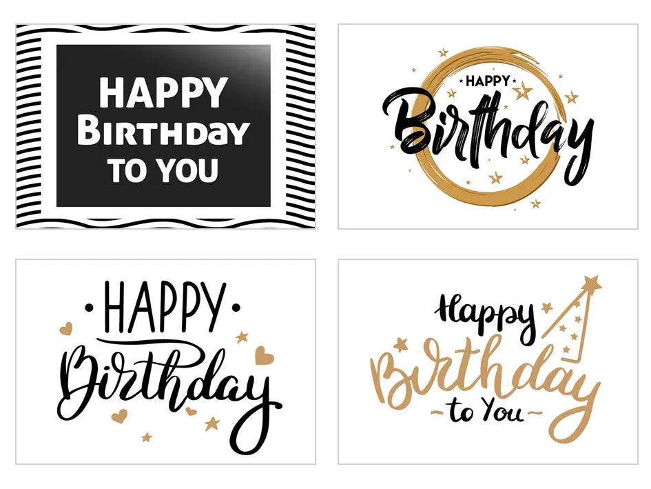 Edition Seidel 20835 verjaardagskaarten set 20 postkaarten happy birthday