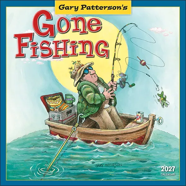 Sellers Publishing Gone Fishing 2027 wandkalender humor vissen