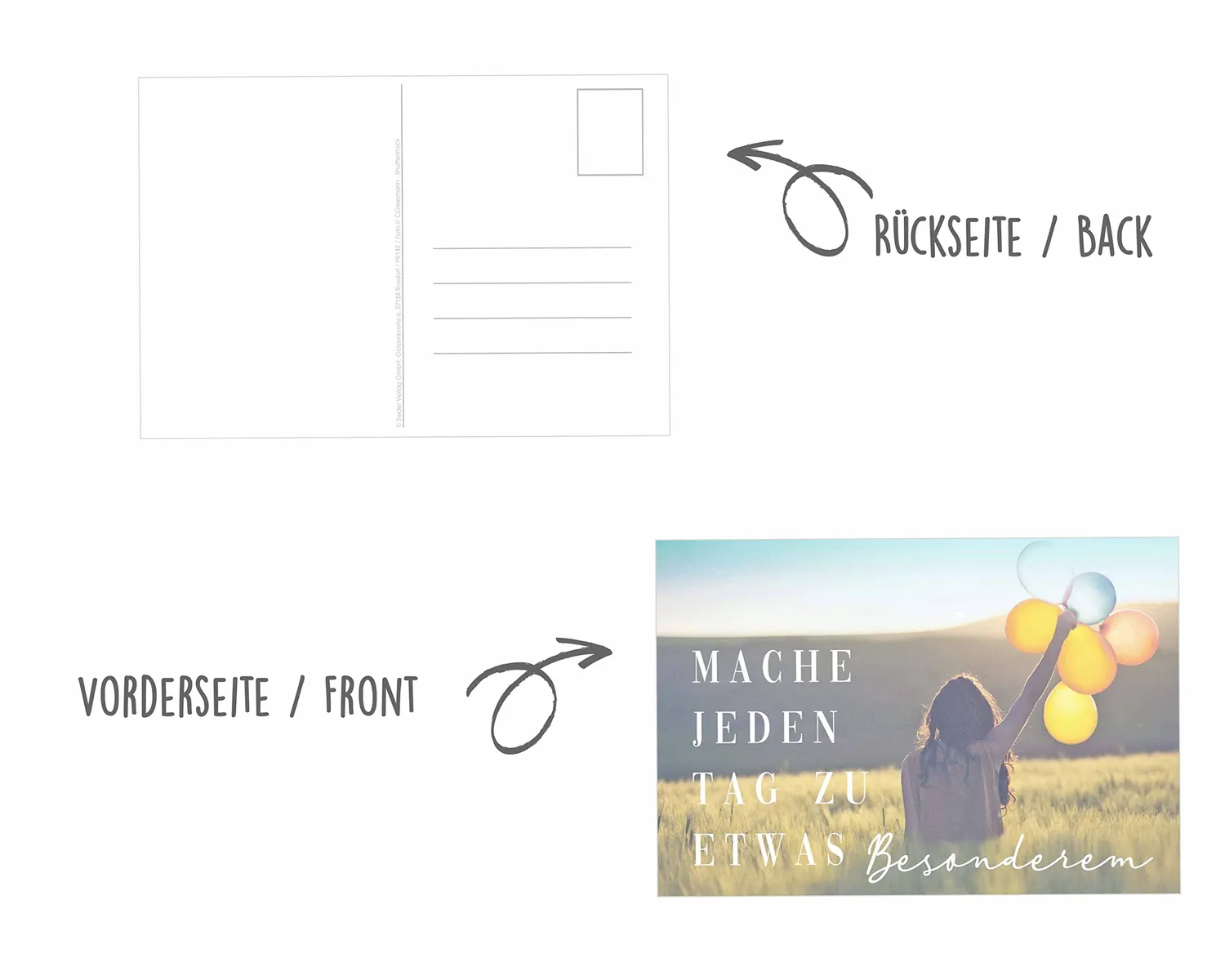 Edition Seidel Leben Momente 23008 ansichtkaarten spreuken set 25