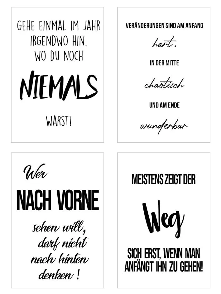 Edition Seidel Leben & Momente 20542 postkaarten set 25 spreuken