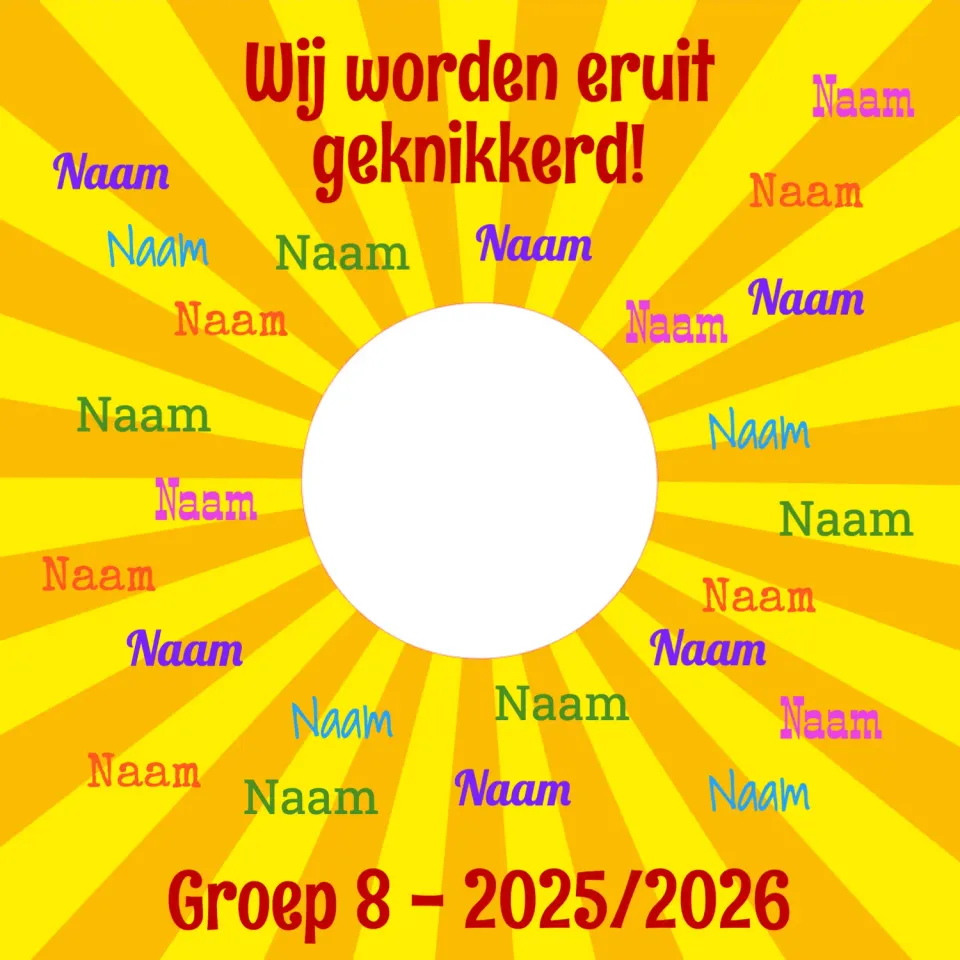Gozi Groep 8 Geknikkerd knikkertegel afscheidstegel