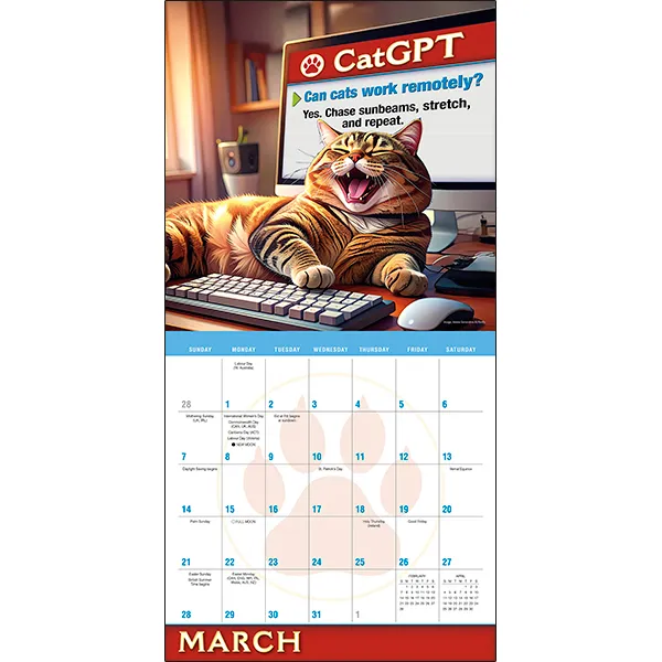 Sellers Publishing CatGPT 2027 muurkalender katten