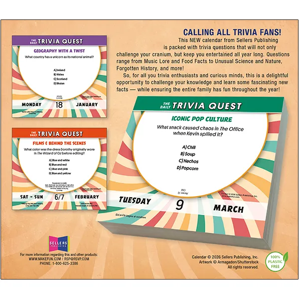 Sellers Publishing Daily Trivia Quest 2027 dagkalender