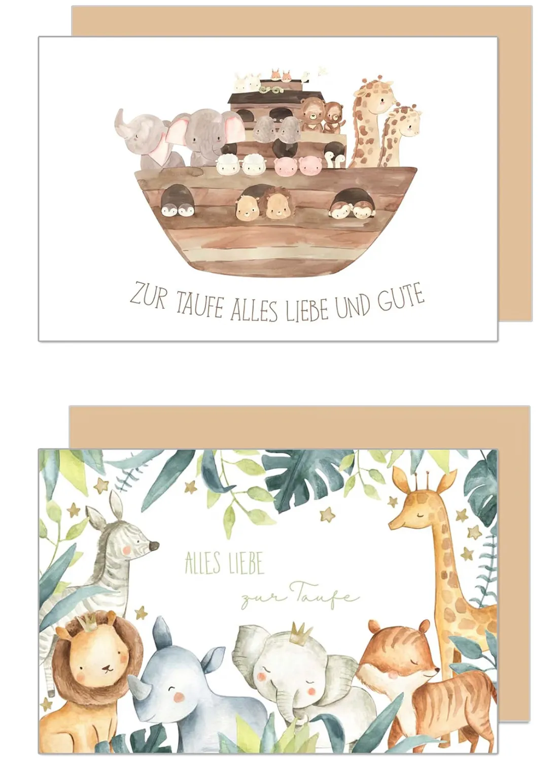 Edition Seidel SW026 doopkaarten set van 6 met envelop