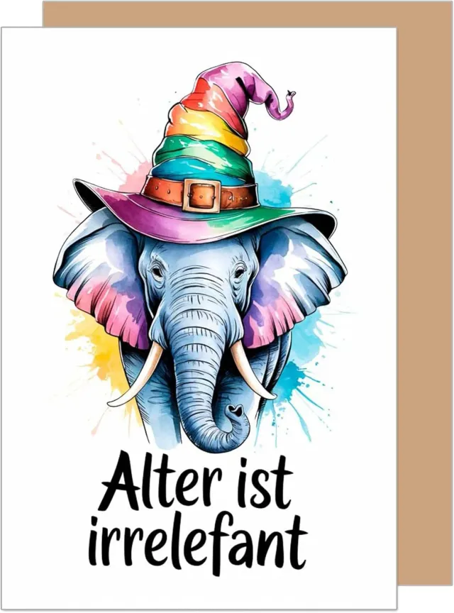Edition Seidel G3711 SW025 verjaardagskaart olifant humor