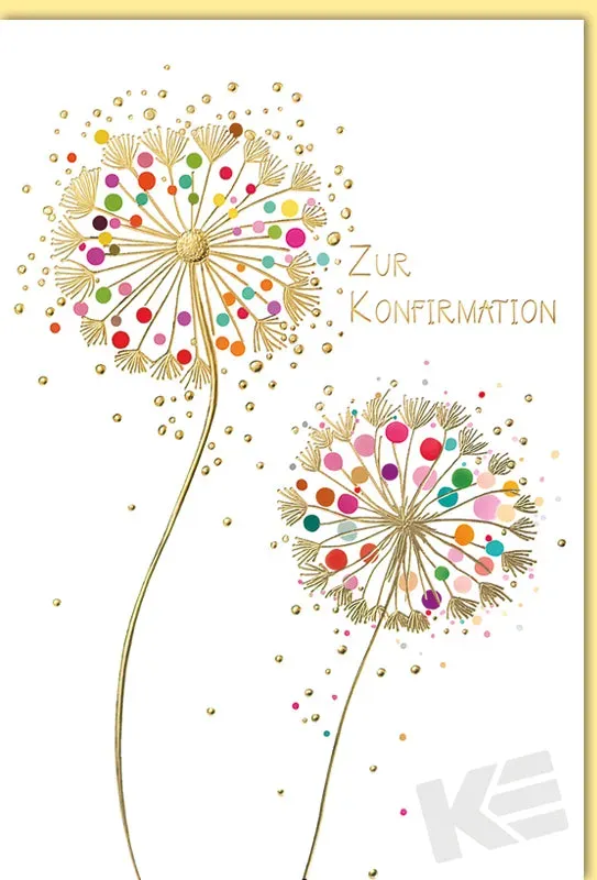 Kurt Eulzer 11-1081 communiekaart 1 stuk bloemen met folie
