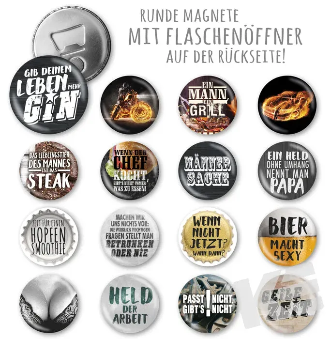 Kurt Eulzer 01-0496 flessenopeners magneet 48 stuks Mann
