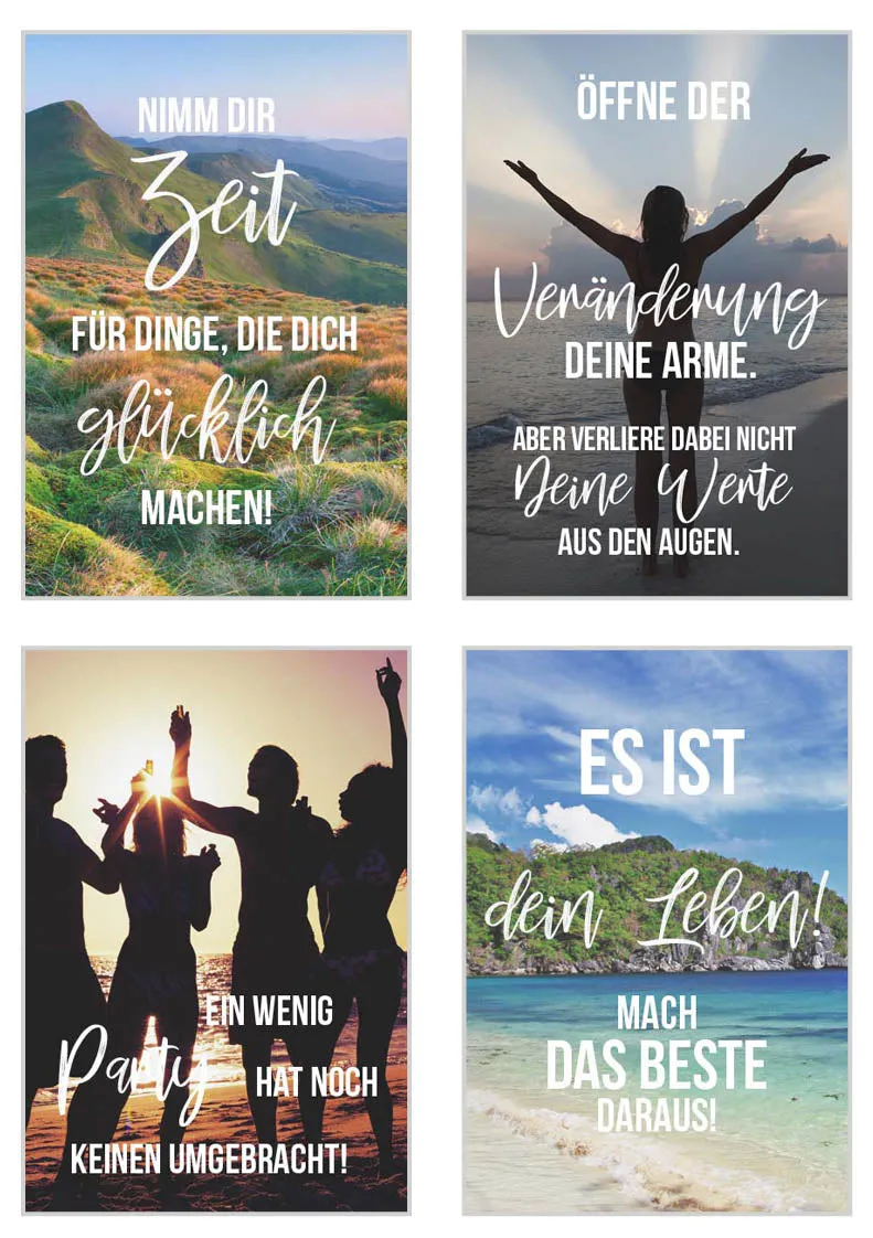 Edition Seidel Leben & Momente 20056 postkaarten set 20 spreuk