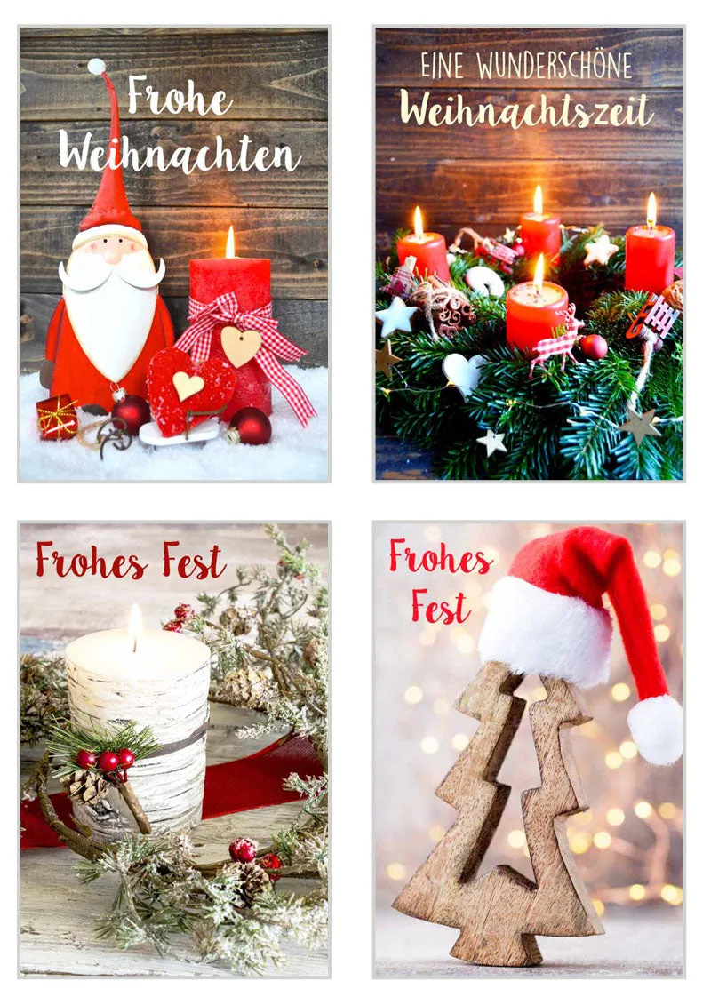 Edition Seidel 20681 kerstkaarten met envelop 20 stuks