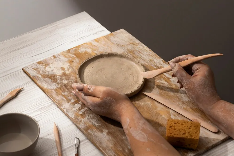Blad & Beeld Workshop Pottenbakken kennismaking klei